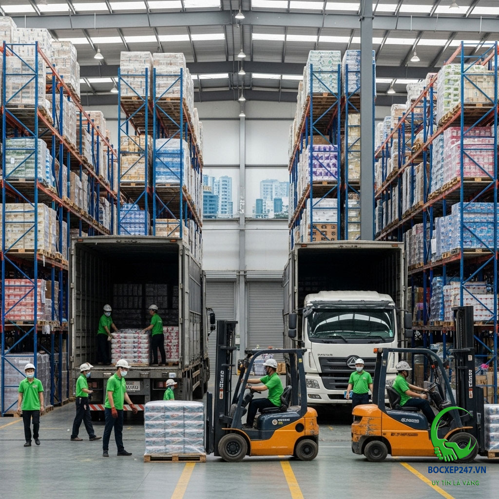 Dịch vụ bốc xếp hàng hóa tại Thành Tín 247